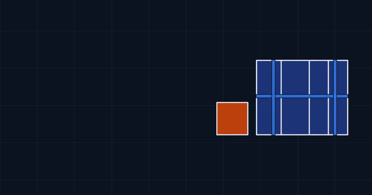 A strapped block of identical boxes, and one identical box standing apart from it.