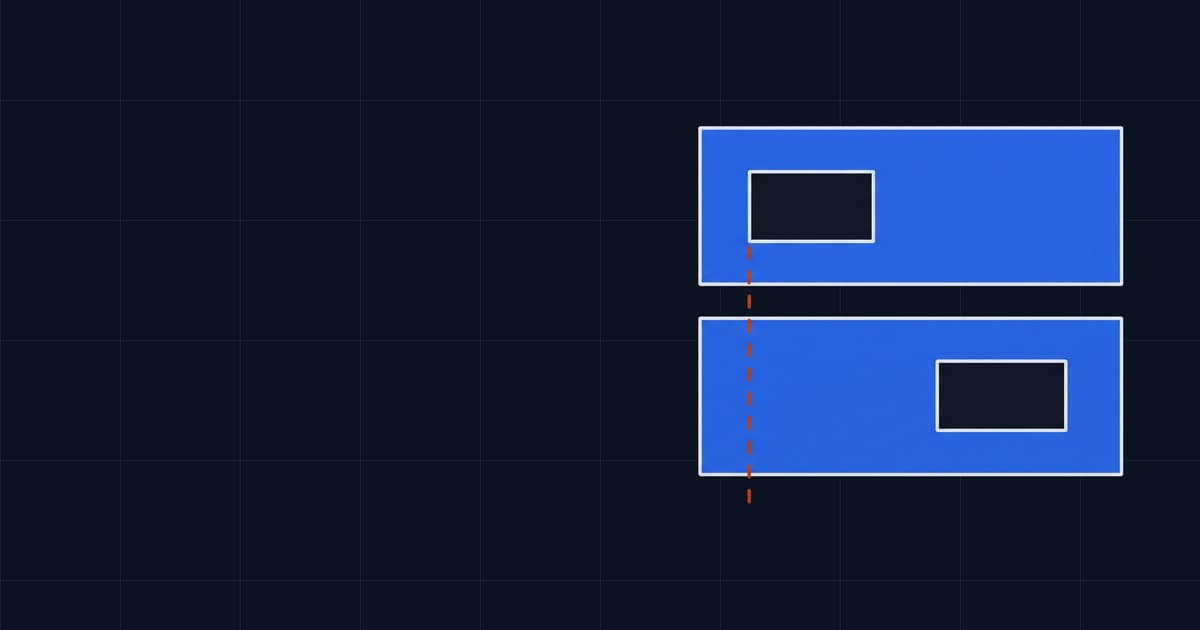 Two separated plates whose rectangular openings sit at different positions and barely overlap.